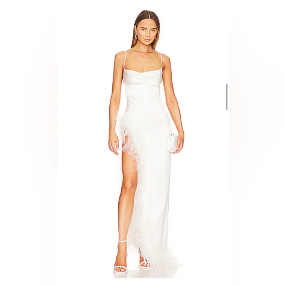 Retrofete Priscilla Feather Dress size L